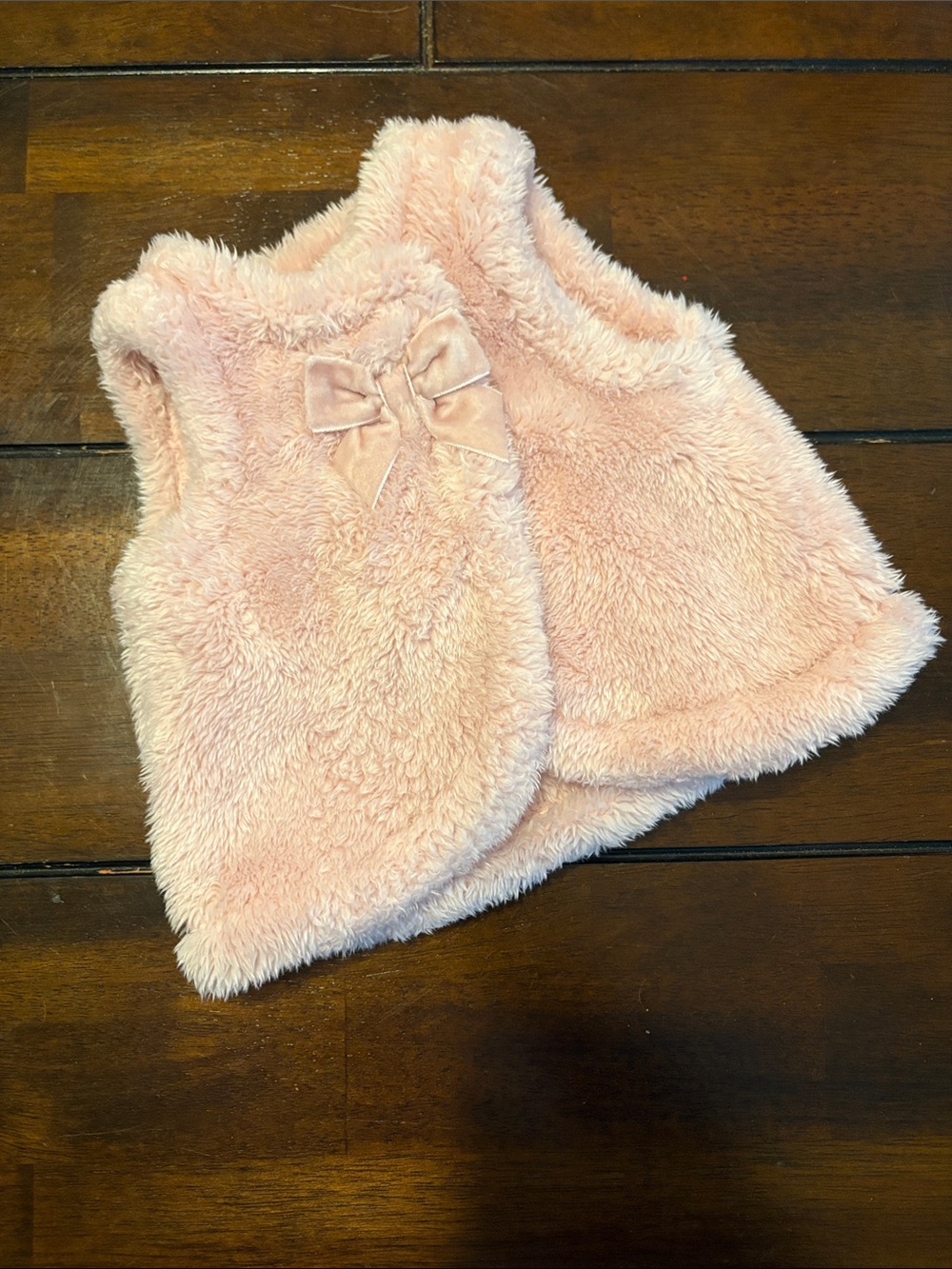 Carter's Plush Pink Bow Vest for Girls